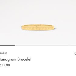 PRICE REDUCTION- Louis Vuitton Monogram Gold Bracelet (women’s)
