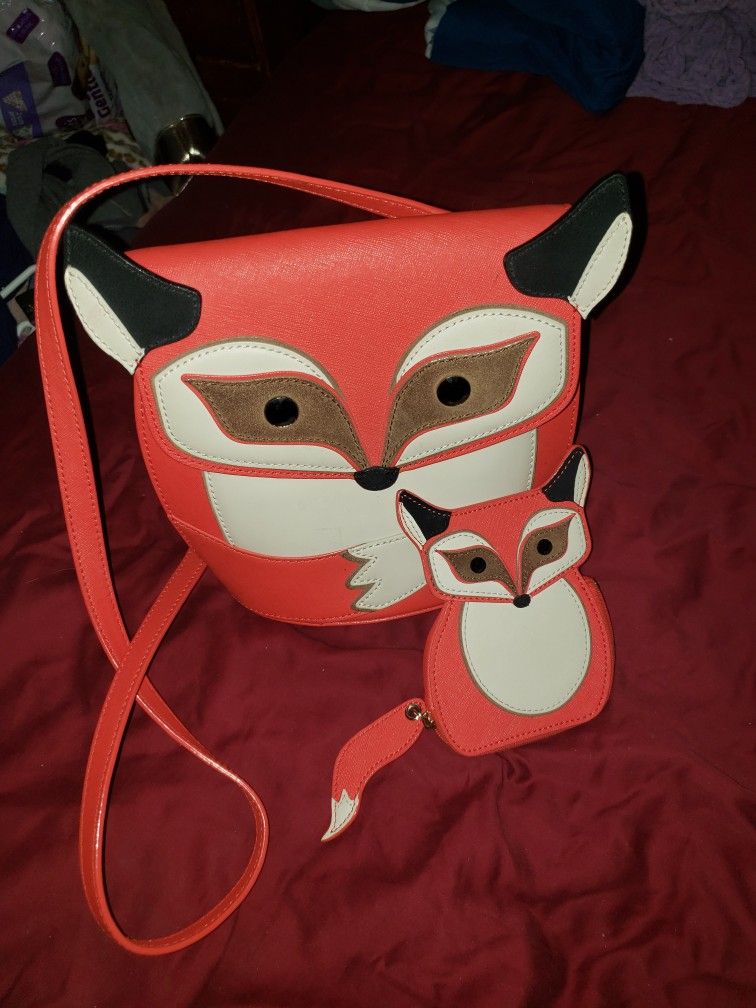 Kate Spade Blaze A Trail Fox Crossbody Purse New with Tags Adorable NWOT