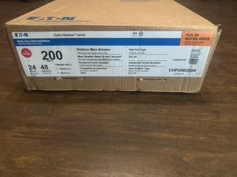 Eaton 200 Amp Outdoor Main Breaker Panel – New