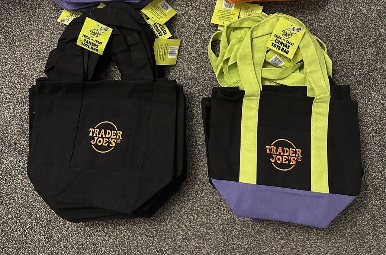 Trader Joe's Holloween Holiday Shopping Bags Candy Bags