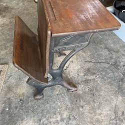 Vintage Antique School Desk