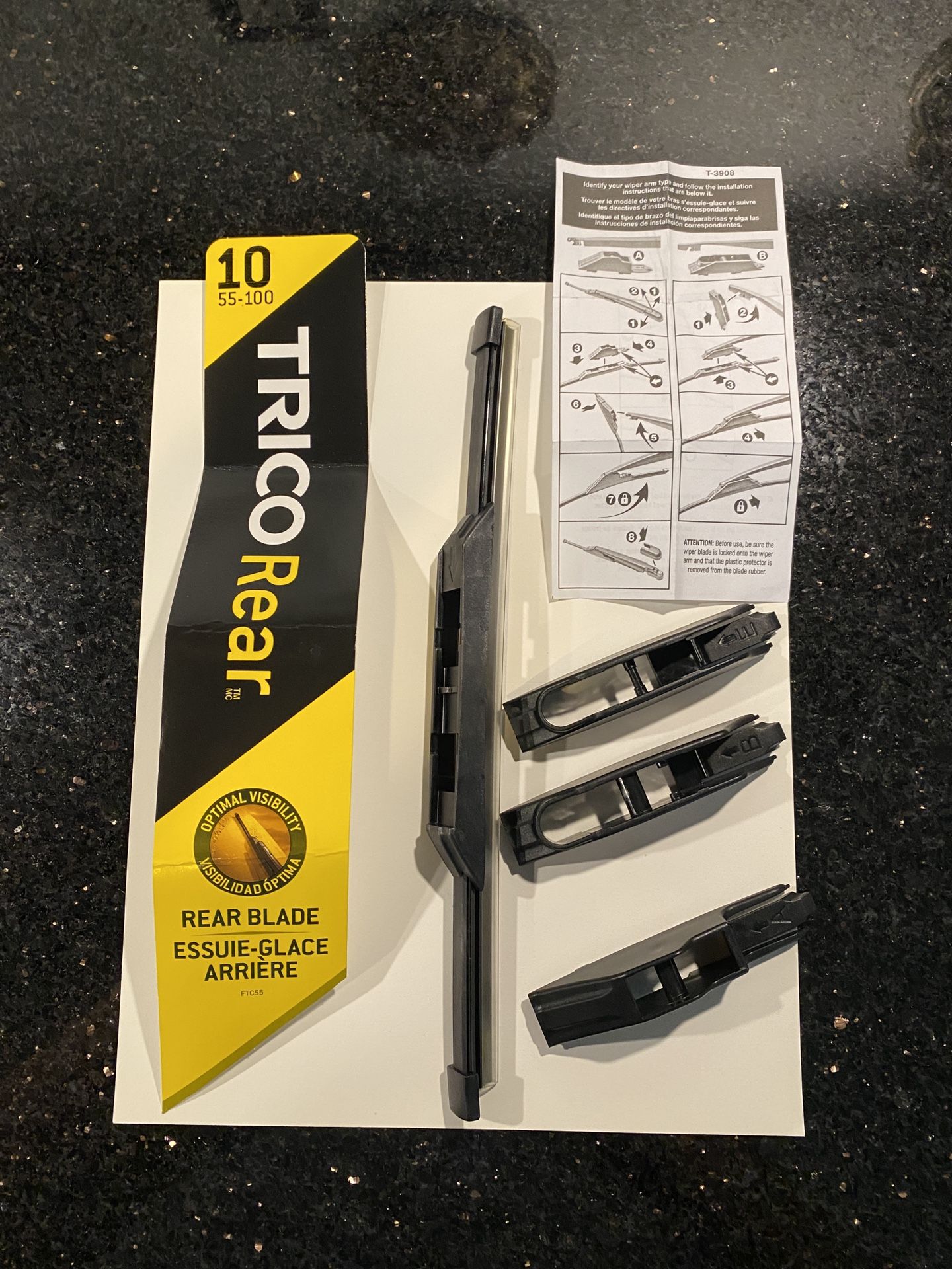 TRICO 10” REAR WINDSHIELD WIPER BLADE 55-100