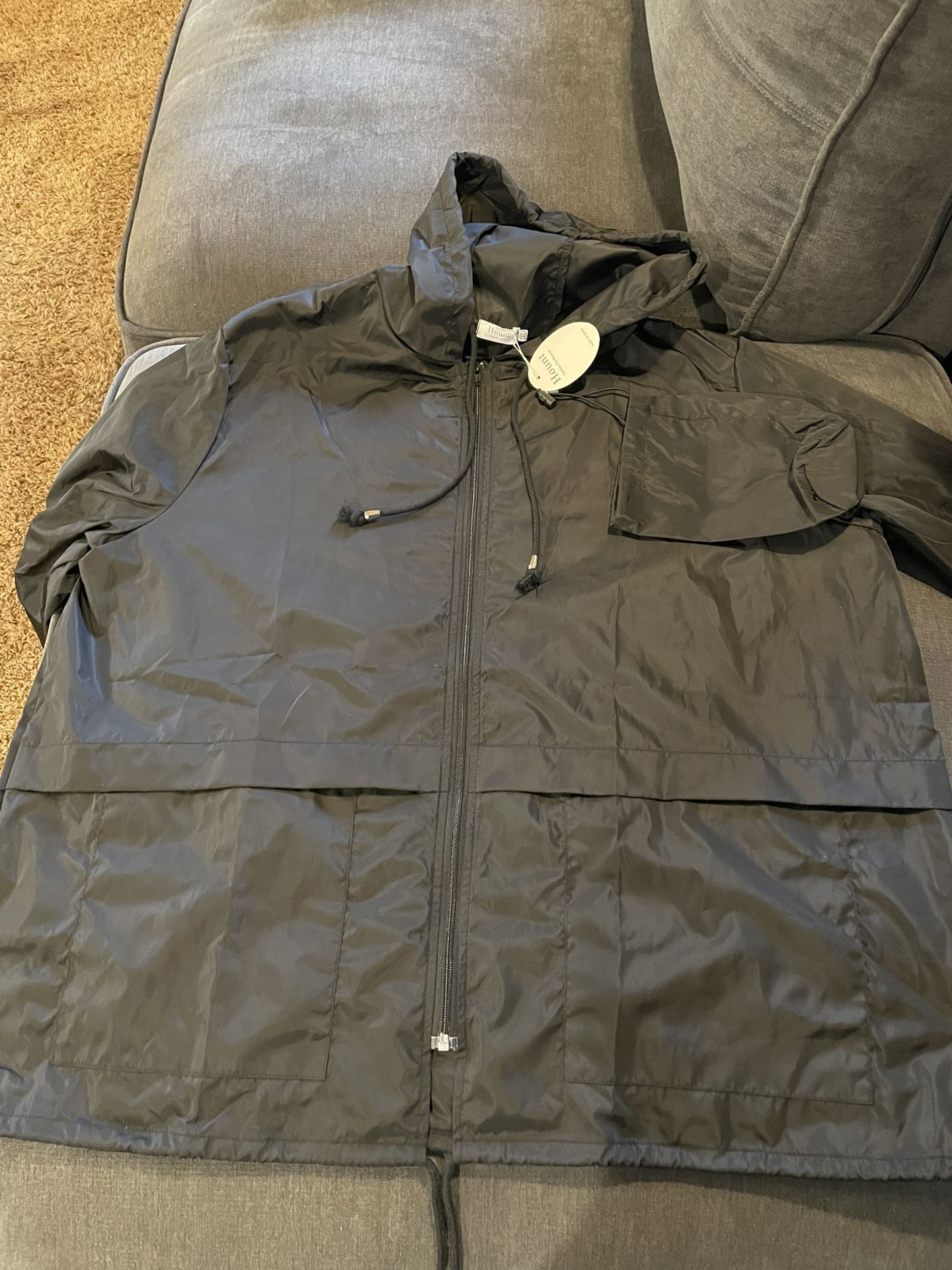 Lightweight Black Rain Jacket - Women’s 3x