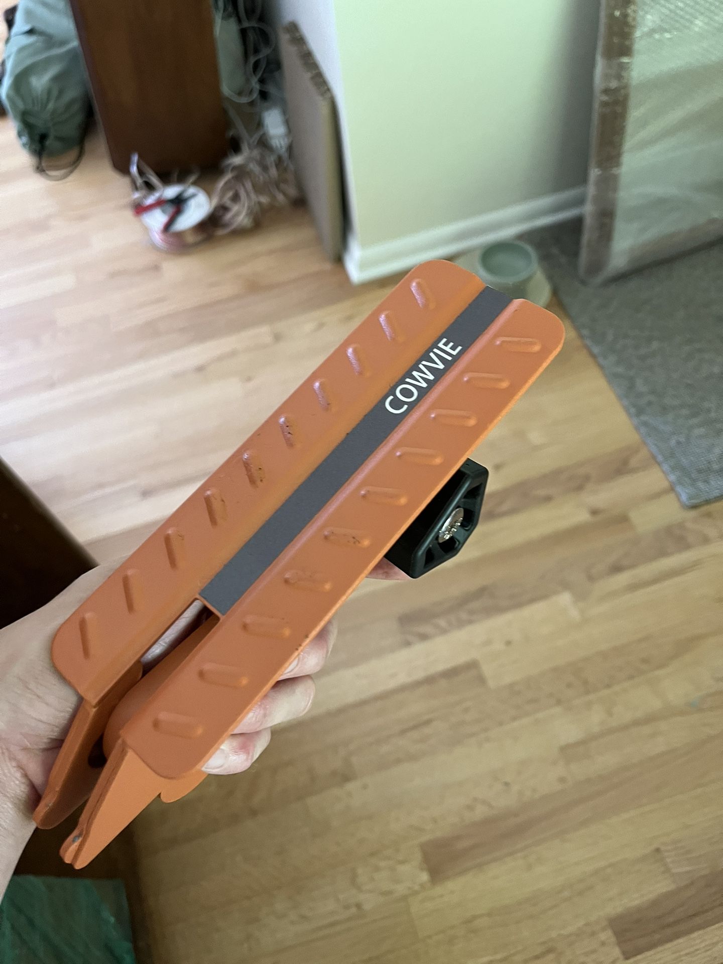 COWVIE Foldable Car Door Step Stand Pedal - Access to Vehicle's Top Roof Both Feet Stand Pedal Ladder for Most SUV Truck Jeep Orange