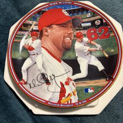 Vtg Bradford Exchange/First Issue Mark McGwire 1998 Home Run Hero Plate