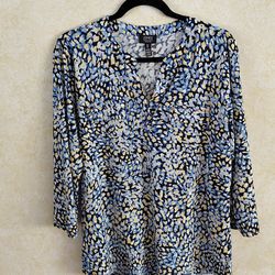 JONES NEW YORK WOMANS TUNIC SZ LG