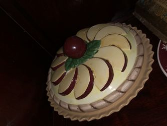 Apple pie saver dish ceramic recipe dishes