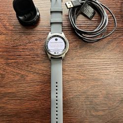 Samsung Galaxy Watch 2019 (46mm) Bluetooth, Wi-Fi, GPS Smartwatch, SM-R800 - International Version (Silver) – Complete with Charger & Dock