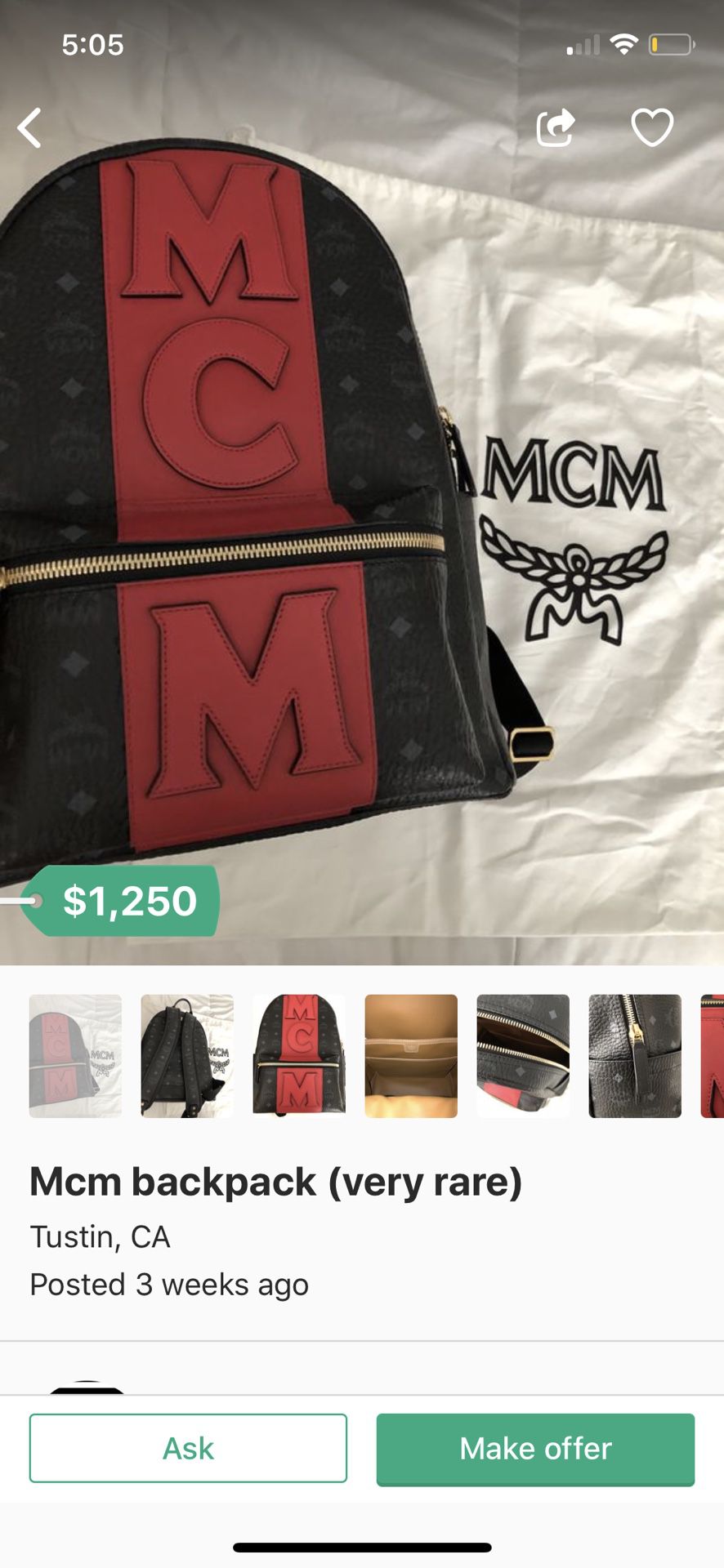 Authentic MCM Fursten Belt Bag for Sale in Seal Beach, CA - OfferUp