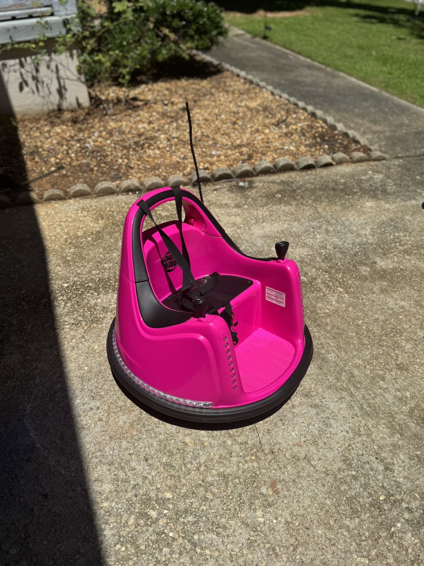Pink Electric Ride-On Spin Car