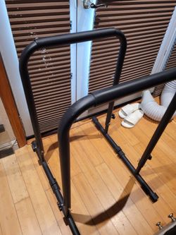 Dip Bars Dip Stand Station Adjustable Height for Strength Training