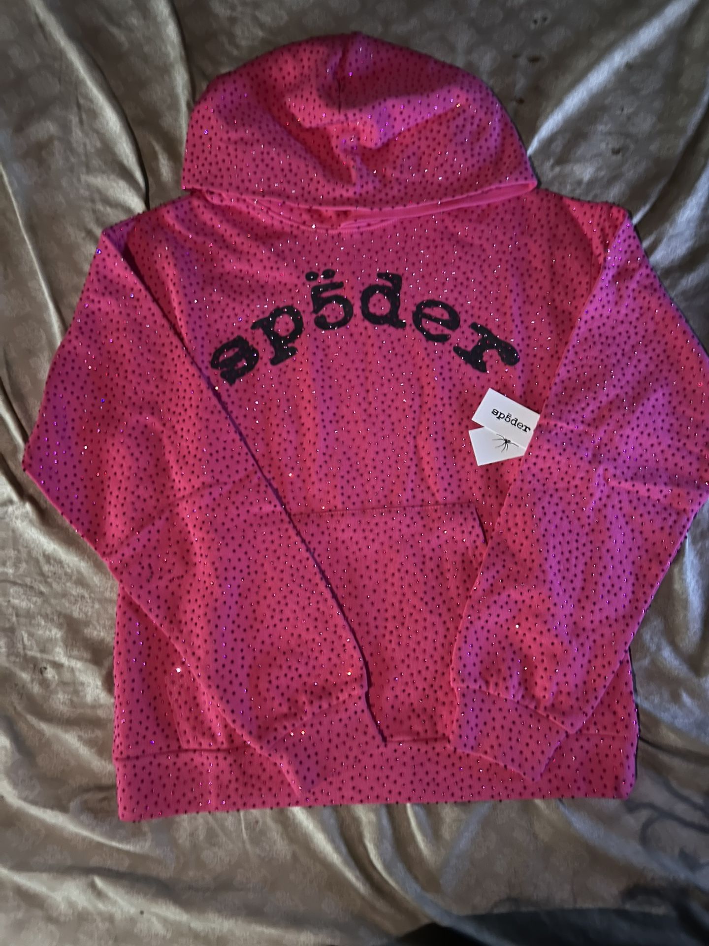 Pink VVS Sp5der Hoodie 