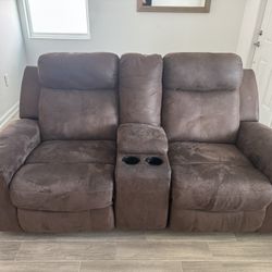 Recliner Sofa With Love Seat 