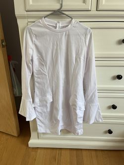 White Long Sleeved Dress