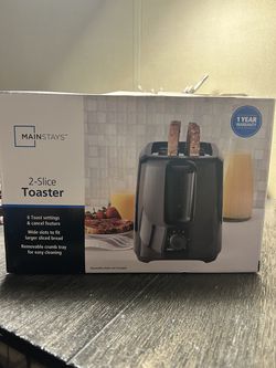 Black 2-Slice Toaster