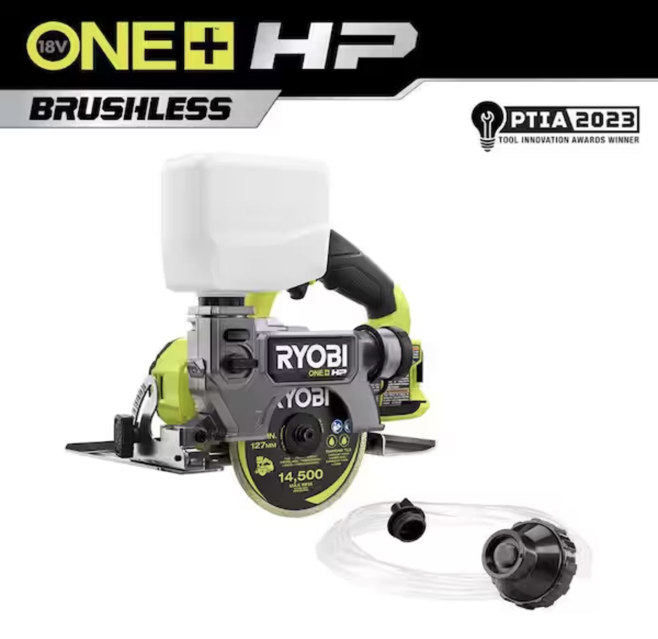 RYOBI ONE+ HP 18V Cordless Handheld Wet/Dry Masonry Tile Saw (Tool Only)