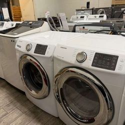 Samsung washer and dryer set electric with warranty