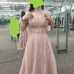 Light Pink Prom Dress 