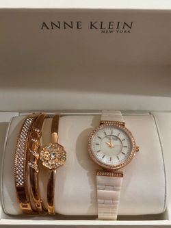 Anne Klein Watch & Bracelet Set