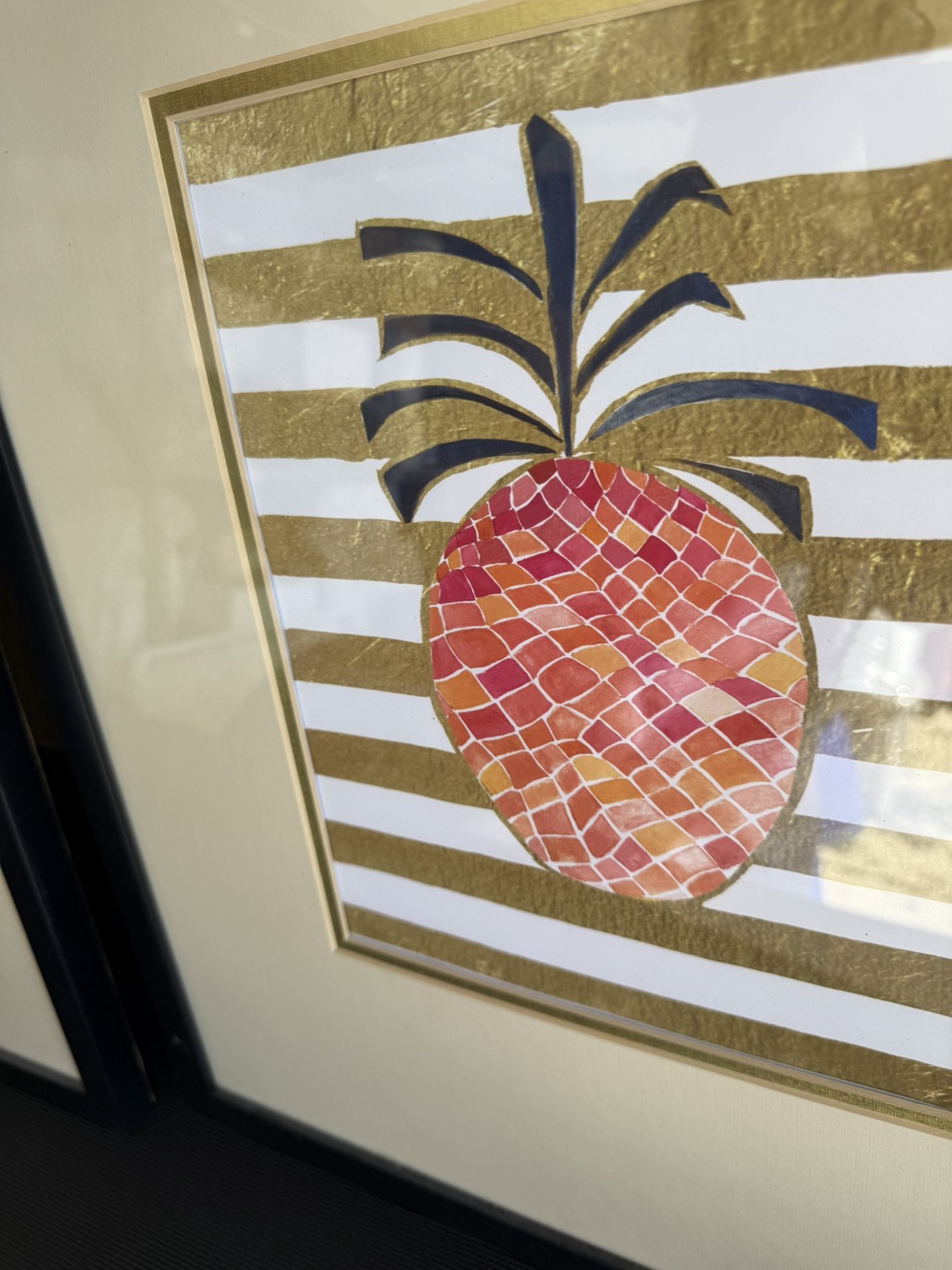 Pineapple wall pictures Two wall pictures for $27 or one for $14 each