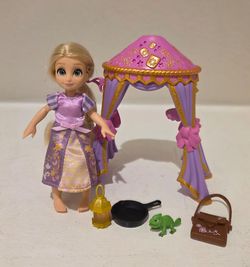 Disney Store Tangled Rapunzel Once Upon A Story Mini Doll Playset