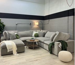 Cloud 6-Piece Modular Sectional ā Taupe