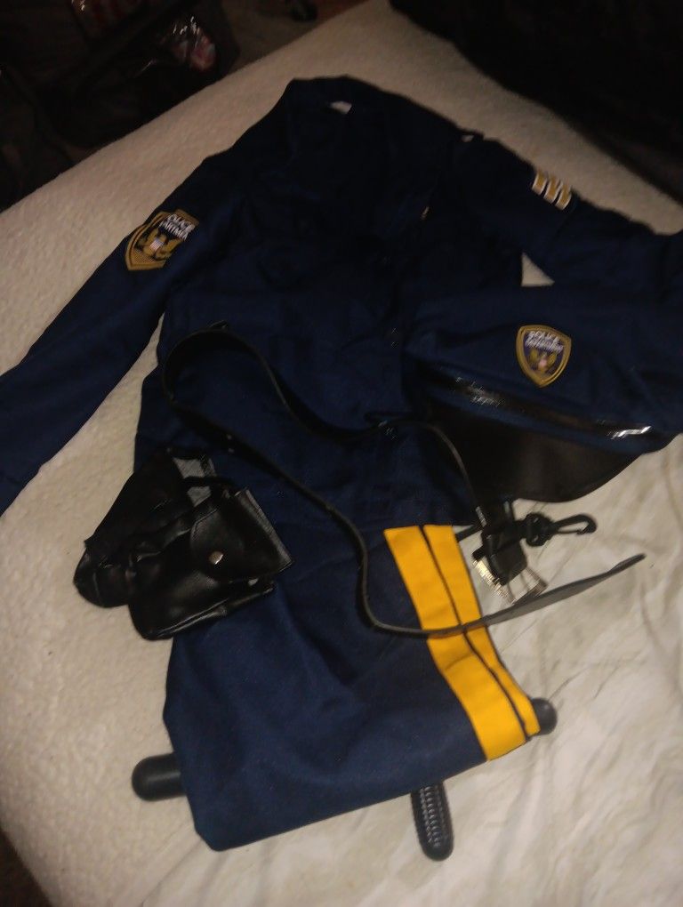 Halloween  Police Costume ,size Med