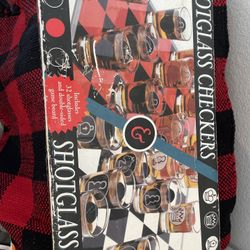 Chess/checkers Shot Glass Board Game