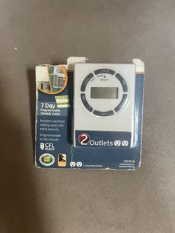 Seven day digital timer