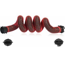 15FT RV Sewer Hose Extension, 24-Mil Heavy Duty TPE Material for Abrasion Resistance and Crush Protection, Camper RV Extension Hose with Pre-Attached 