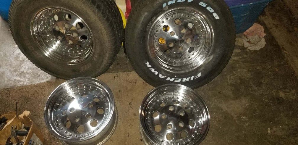 Old School Authentic 15x8 Centerline 928s 4 Brandnew Letter Tires(5x4.75) (5x120