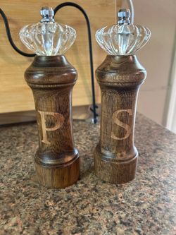 Vintage Wooden Salt and Pepper Shaker