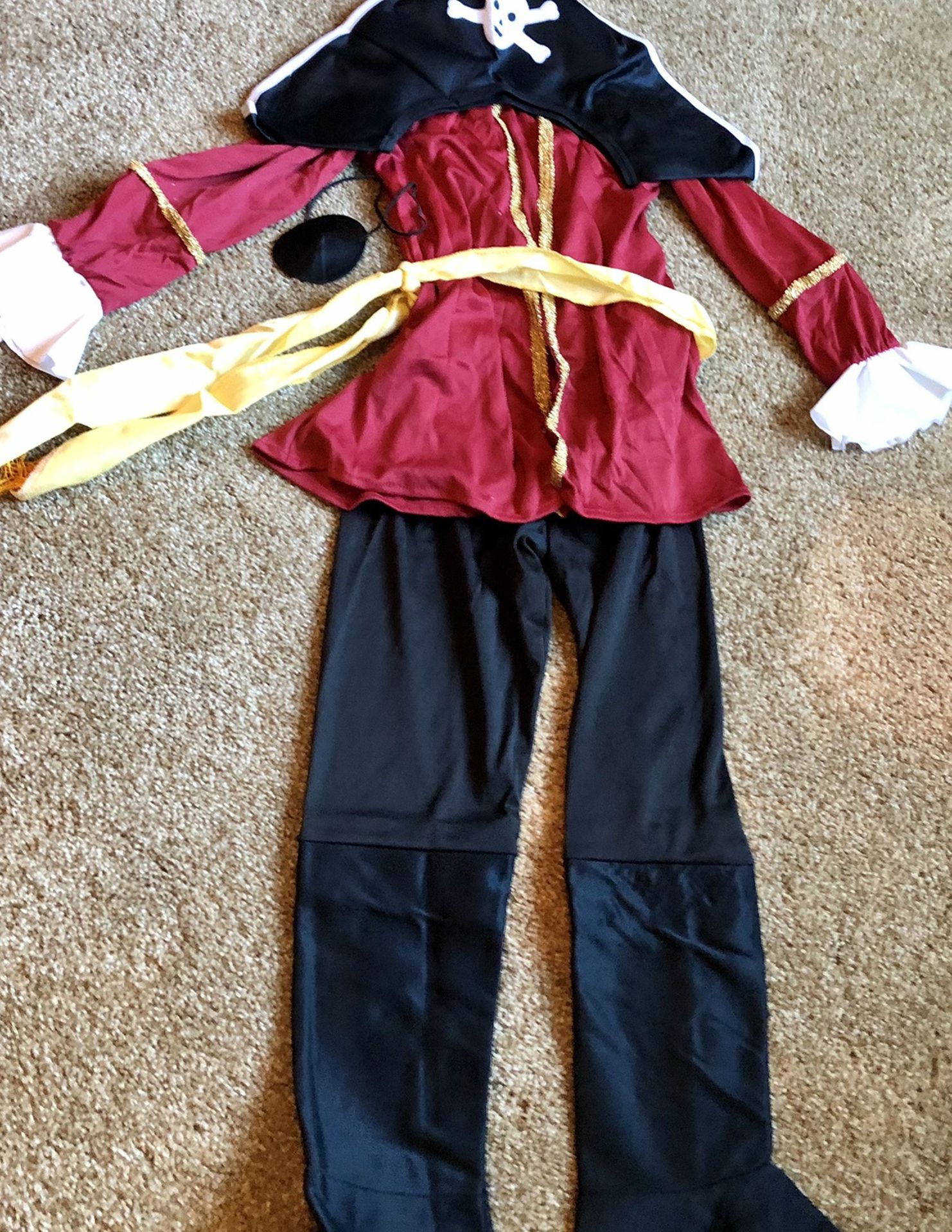 Boys Captain Hook Costume, Childs S 4-6