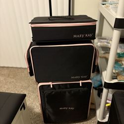 Mary Kay organizers and suitcases