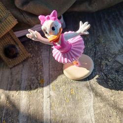 Disney Daisy Duck Ballerina PVC Figure Applause 2.5" Cake Topper Vintage Toy