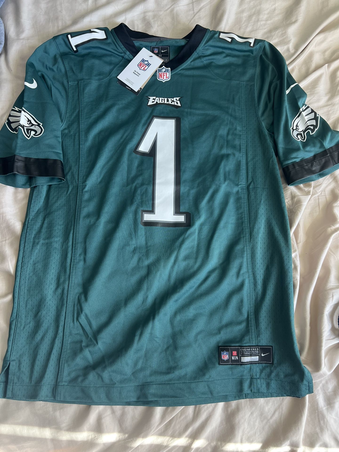 Men’s Nike NFL Authentic Jersey Jalen Hurts Midnight Green Medium