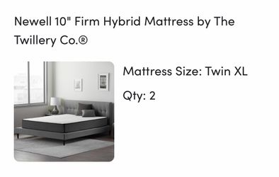 10” Firm Hybrid Mattress (Newell)