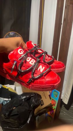 Dolce and Gabbana Portofino red sneakers