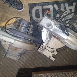 2 Miter Saws Good Condition Needs Wiping That's It. Comes With Blades Attached 
