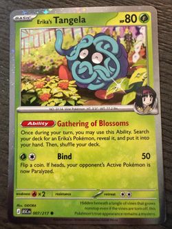 Pokémon Erika's Tangela Card