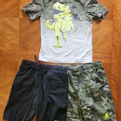 3 Piece Boys Summer Outfit * Shirt  Size 8 / Shorts Size 10
