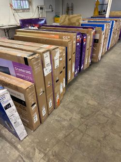 TV open box sizes 24”-86”