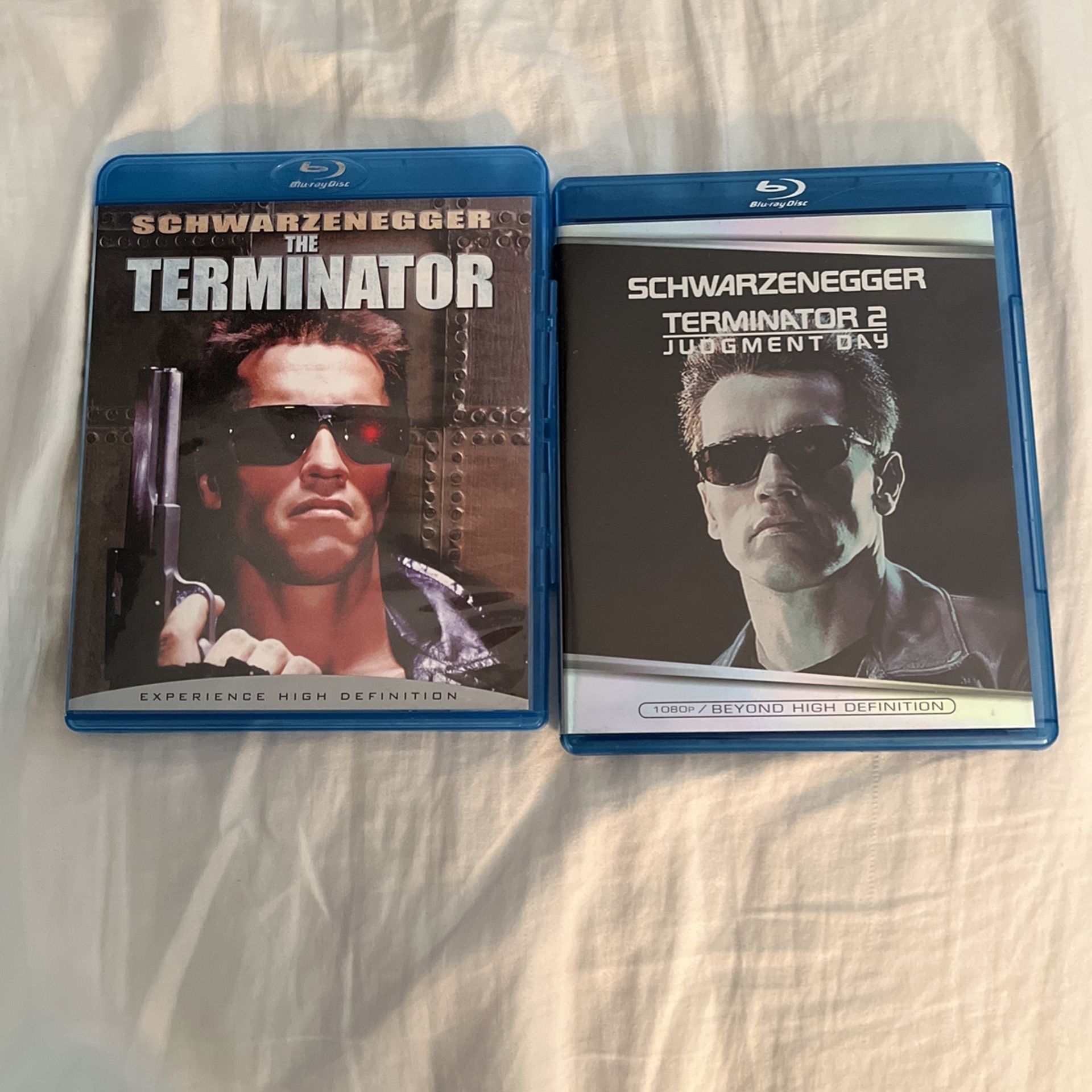 Terminator 1 and 2 Bluray Movies