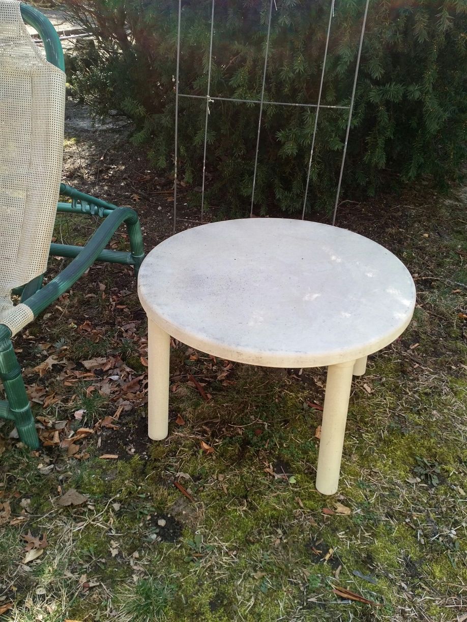 Pvc end table - outdoor furniture