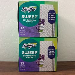Swiffer dry cloths bundle total 64 cloths