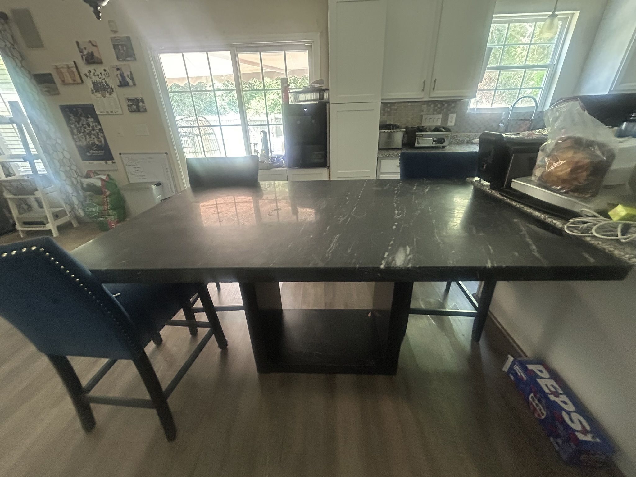 Large marble Kitchen Table 