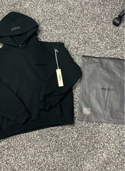 Black essentials hoodie M