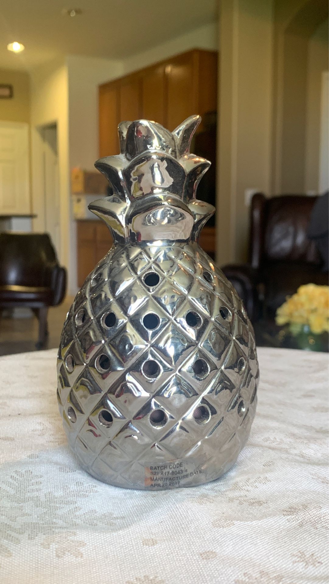 Pineapple chrome home Decor scented