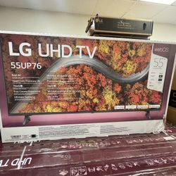 New LG 55” TV 55UP76 Model 