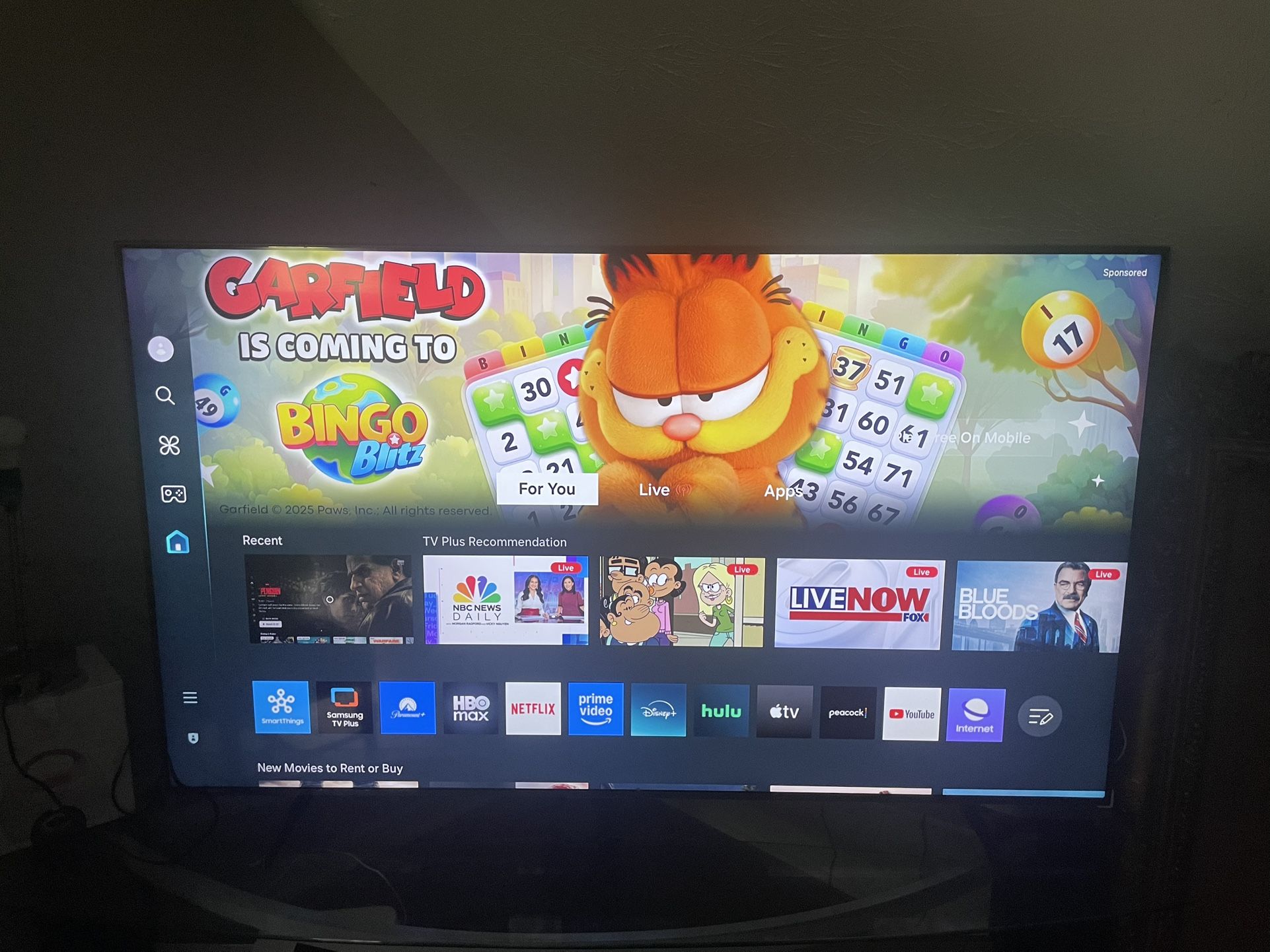 70’ Inch Samsung Smart TV